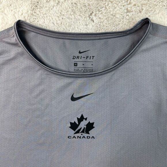 Nike Dri-FIT Long Sleeve Shirt Training Running Base Layer Womens Medium Canada - Picture 2 of 7